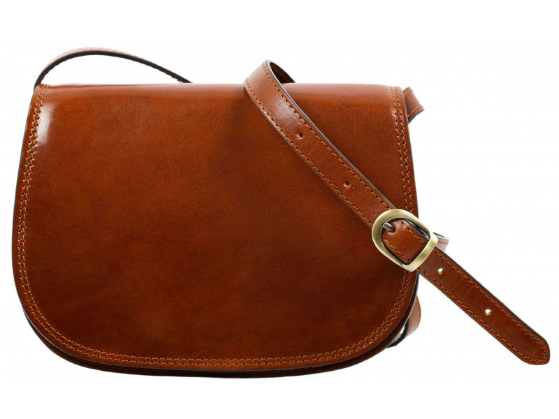 Bruine leren tas crossbody sale